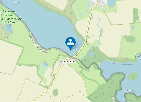 Map of MECHOWER SEE WIETINGSBEK