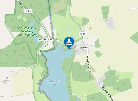 Map of DUTZOWER SEE DUTZOW