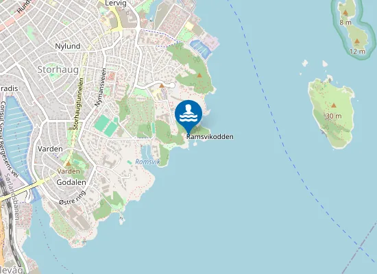 Map of Emmaus-Stranden