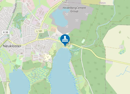 Map of NEUKLOSTER SEE NEUKLOSTER