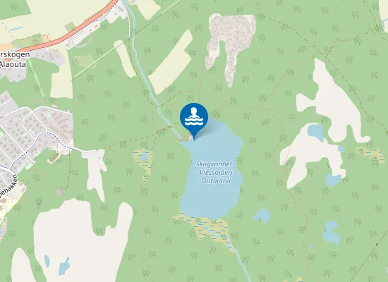 Map of Skogvannet