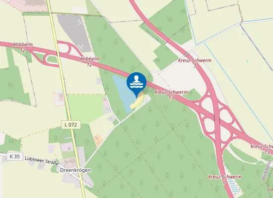 Map of KIESSEE DREENKROEGEN