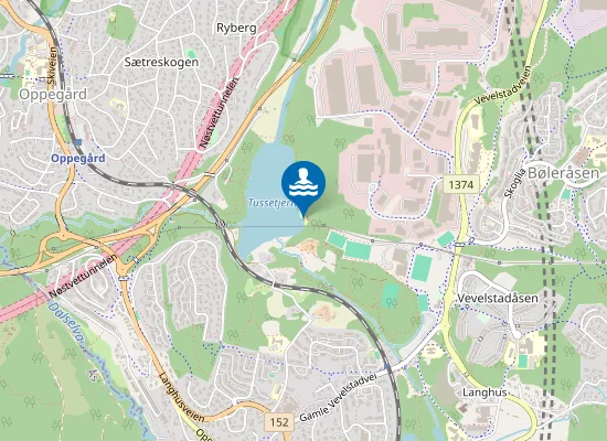 Map of Tussetjern