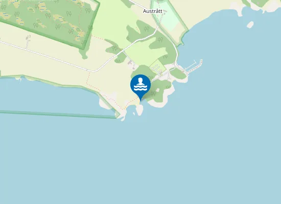 Map of Austrått badestrand