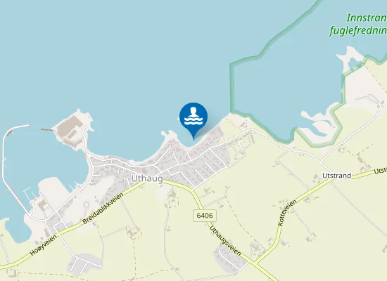 Map of Likskjæret badestrand