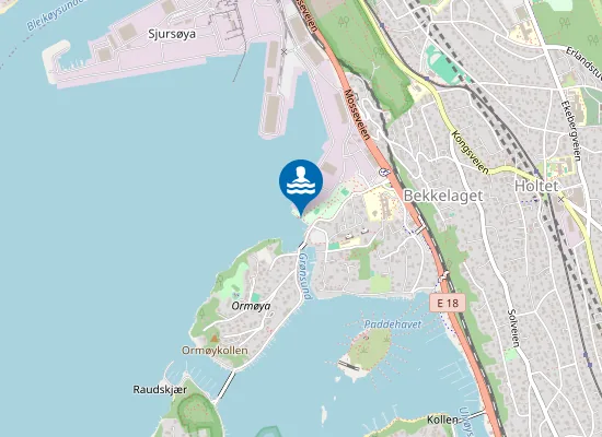 Map of Bekkelagsbadet