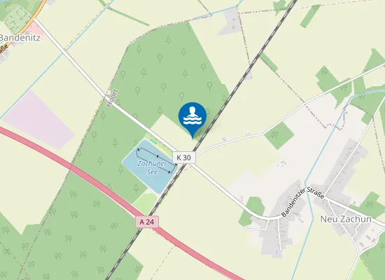 Map of KIESSEE NEU ZACHUN