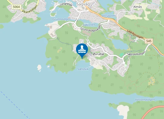 Map of Sætravikjo Strand