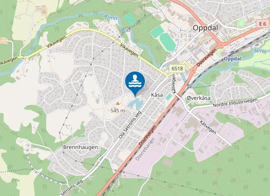 Map of Kolsjøen badeplass