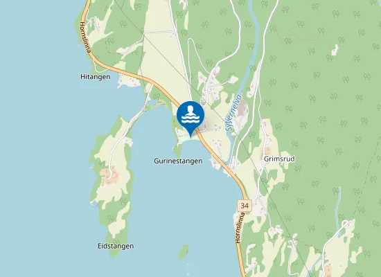 Map of Eidsand Badeplass