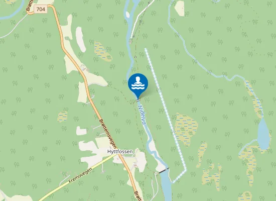 Map of Hengebrua badeplass