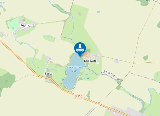 Map of DUCKWITZER SEE DUCKWITZ