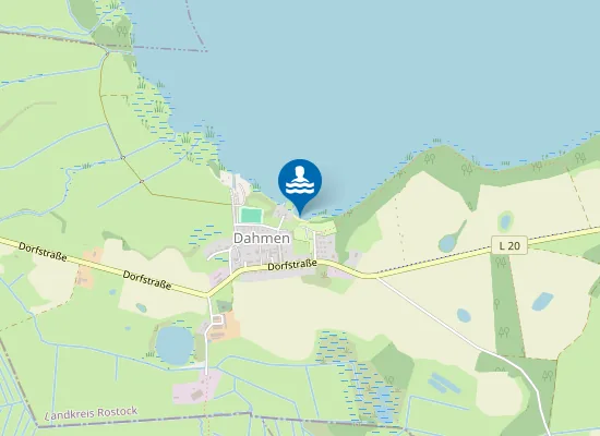 Map of MALCHINER SEE DAHMEN