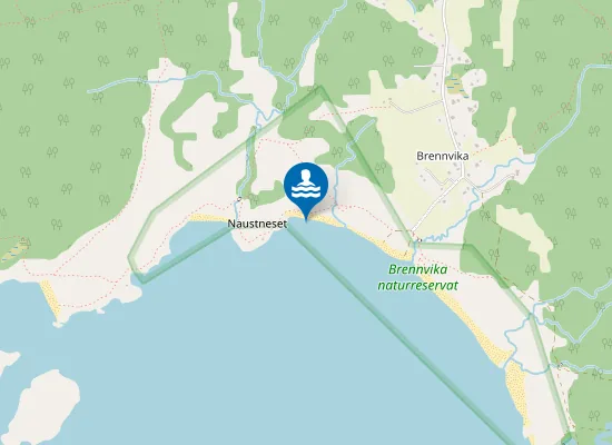Map of Brennviksanden