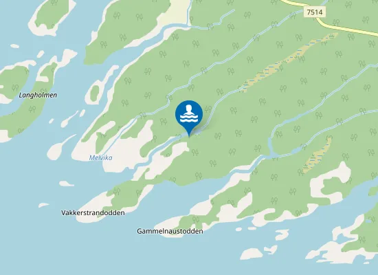 Map of Vakkerstranda