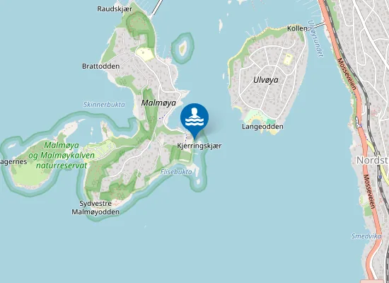 Map of Sundveien badeplass