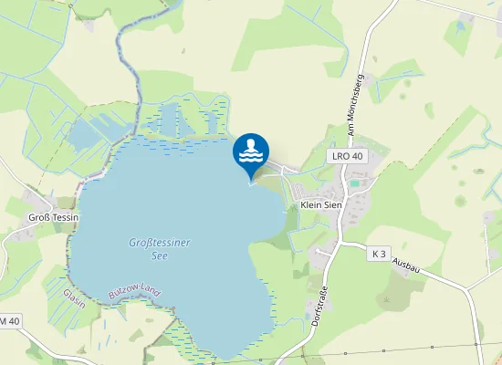 Map of GROSS TESSINER SEE KLEIN SIEN