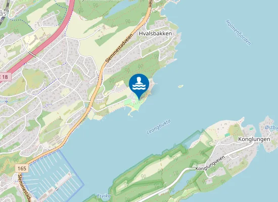 Map of Hvalstrand