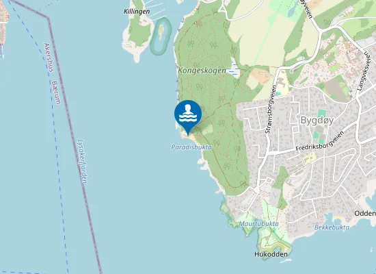 Map of Paradisbukta