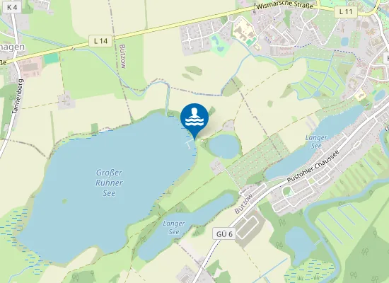 Map of RUEHNER SEE BUETZOW