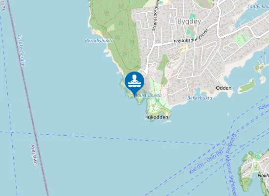 Map of Huk Naturiststrand