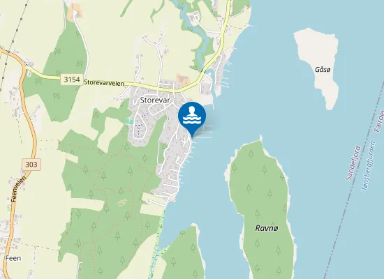 Map of Storevar Badestrand