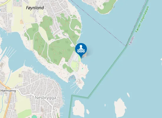Map of Fjærholmen