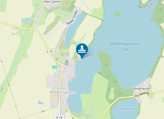 Map of HOHEN SPRENZER SEE HOHEN SPRENZ