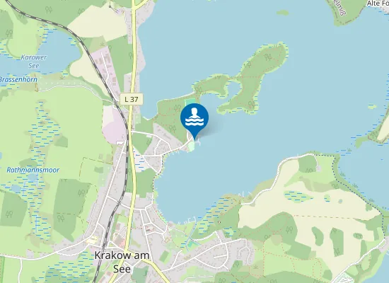 Map of KRAKOWER SEE KRAKOW AM SEE JOERNBERG