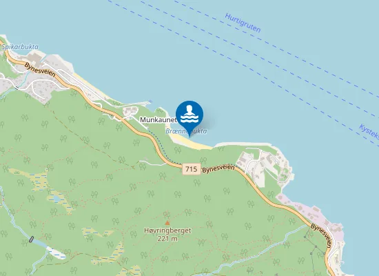 Map of Brænnebukta