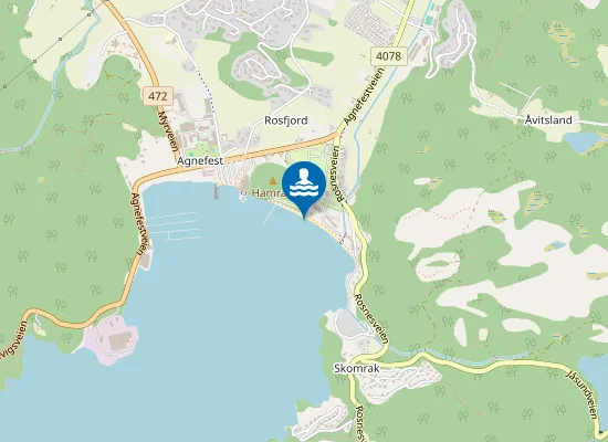 Map of Rosfjordsanden