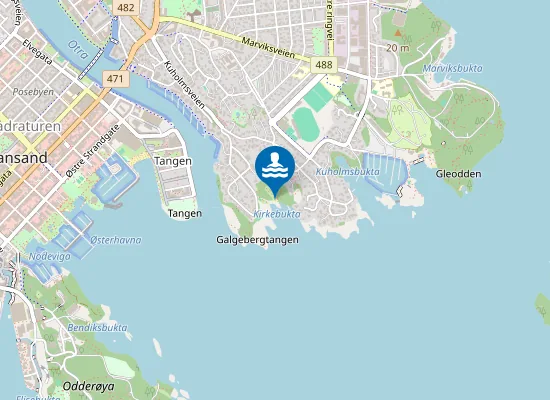 Map of Galgebergtangen