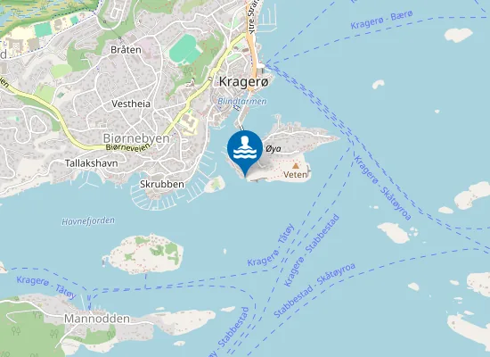 Map of Sjøbadet
