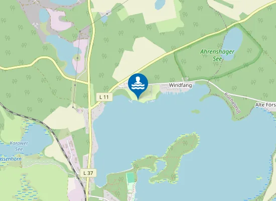 Map of KRAKOWER SEE KRAKOW AM SEE CAMPINGPLATZ