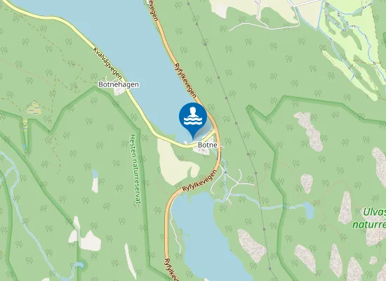 Map of Botne strand