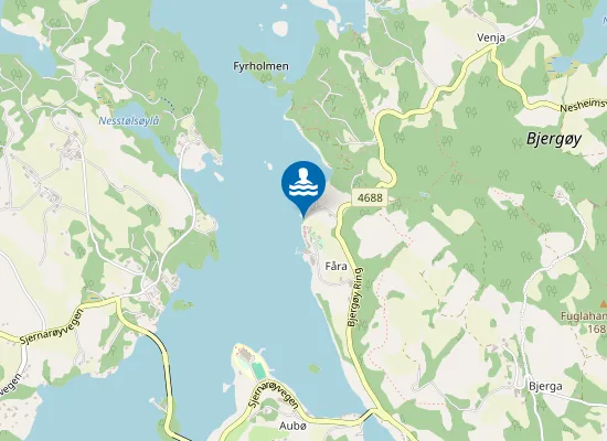 Map of Furre Beach