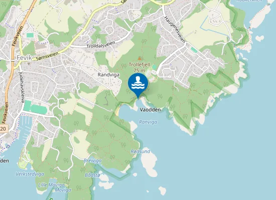 Map of Lillesand