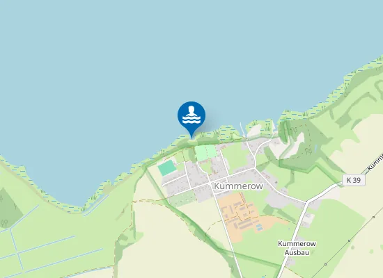 Map of KUMMEROWER SEE KUMMEROW