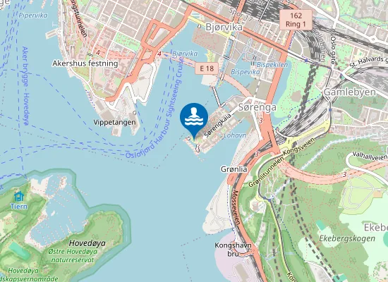 Map of Sørenga Sjøbad
