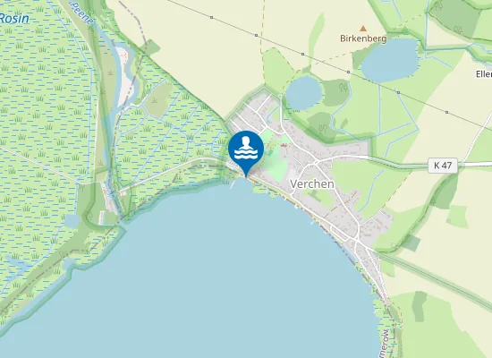 Map of KUMMEROWER SEE VERCHEN