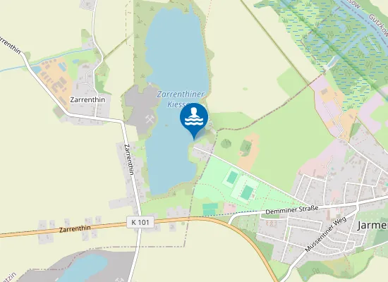 Map of KIESSEE ZARRENTHIN