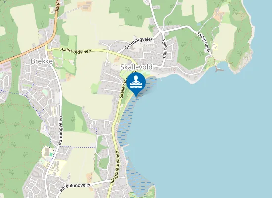 Map of Skallevoldstranda