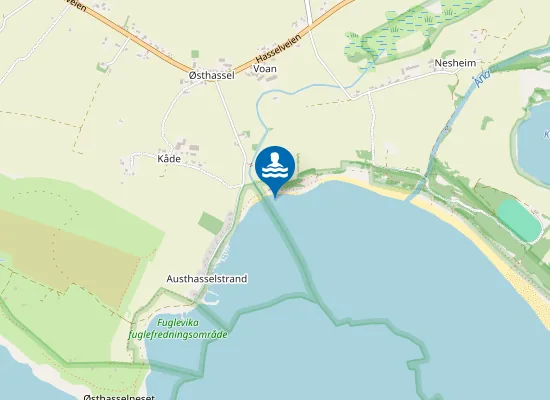 Map of Kådesanden