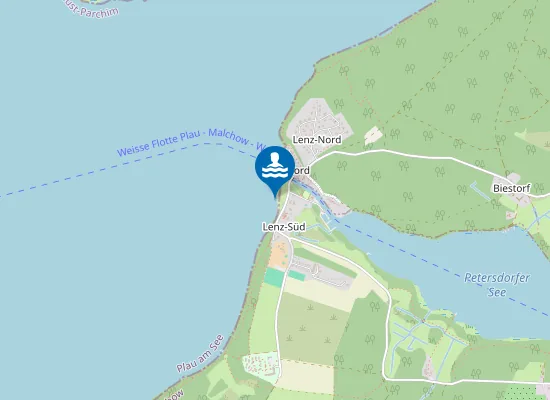 Map of PLAUER SEE LENZ