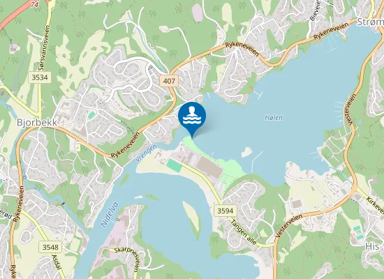 Map of EB-Stranda - Tangen strand