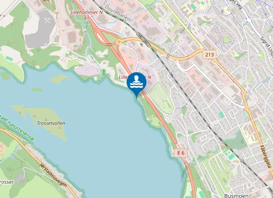 Map of Mosodden Badeplass