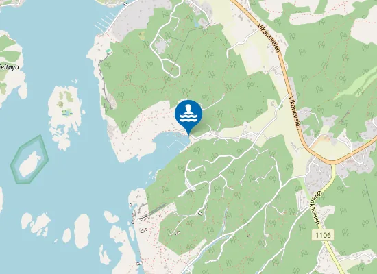 Map of Oksrødkilen