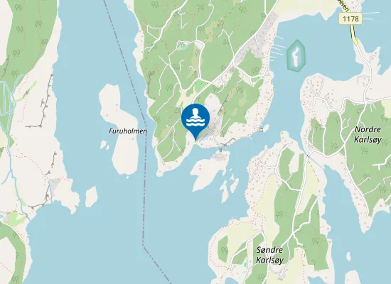 Map of Ullerøy leirskole