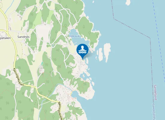 Map of Skjellsand