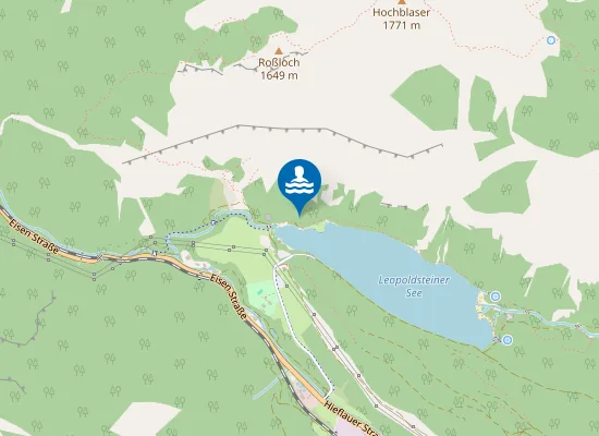 Map of LEOPOLDSTEINER SEE, EISENERZ